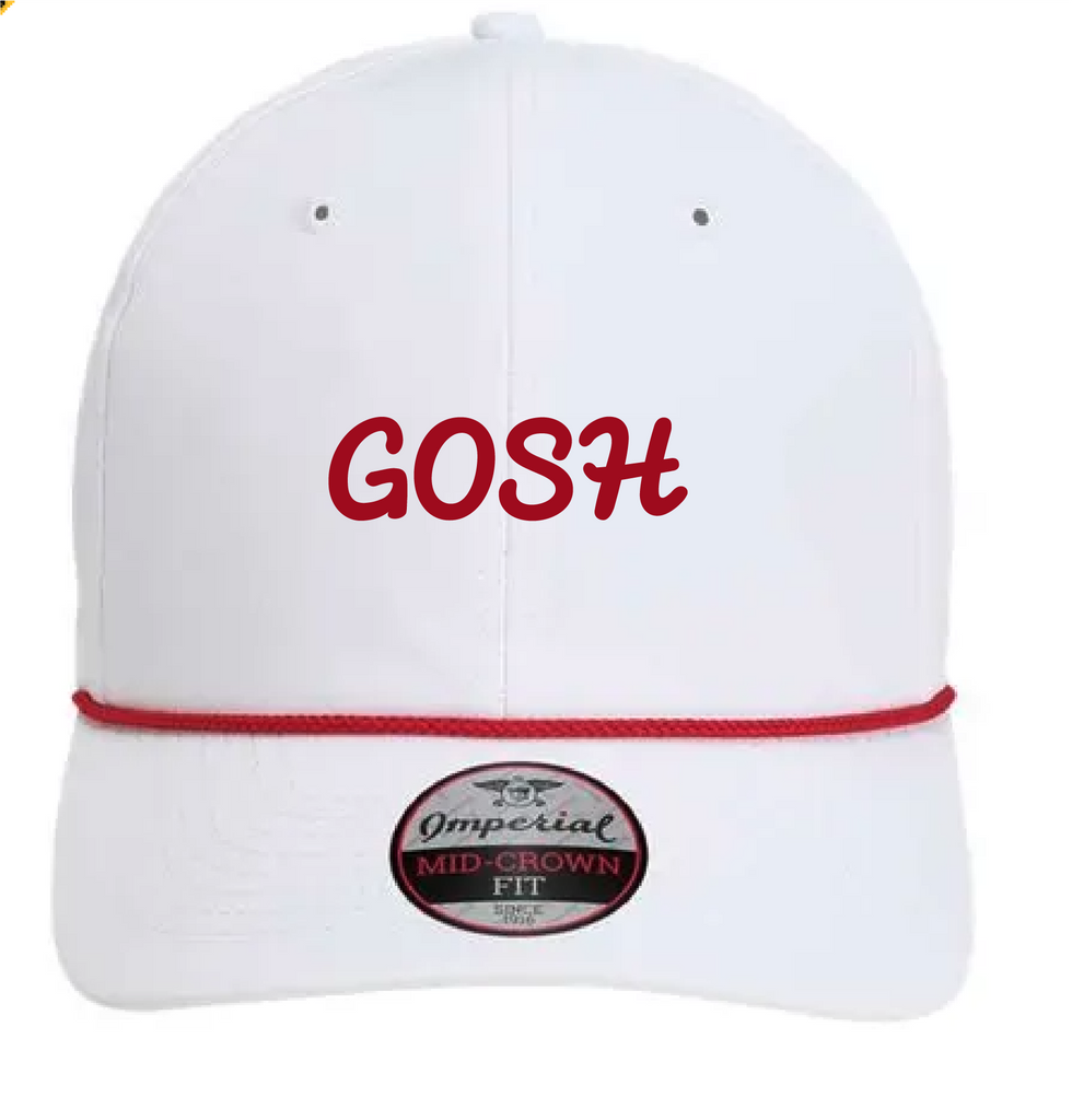 Gosh Wingman Hat - White/Red