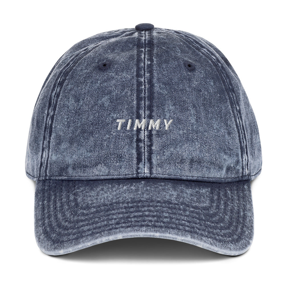 Timmy Vintage Cotton Twill Cap