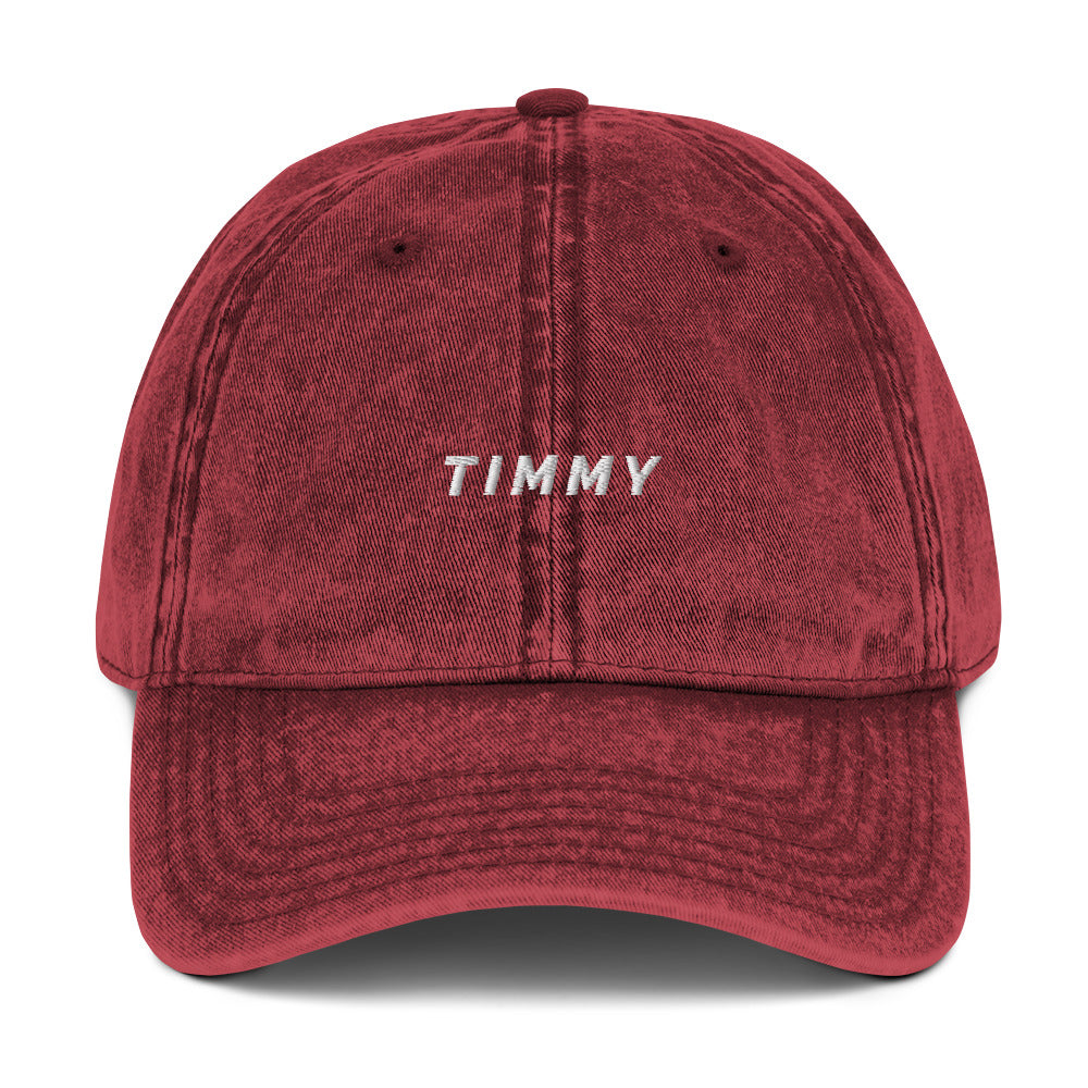 Timmy Vintage Cotton Twill Cap