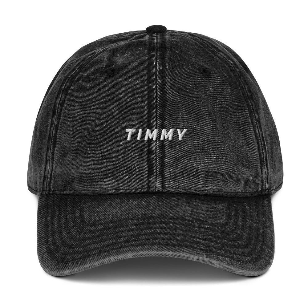 Timmy Vintage Cotton Twill Cap